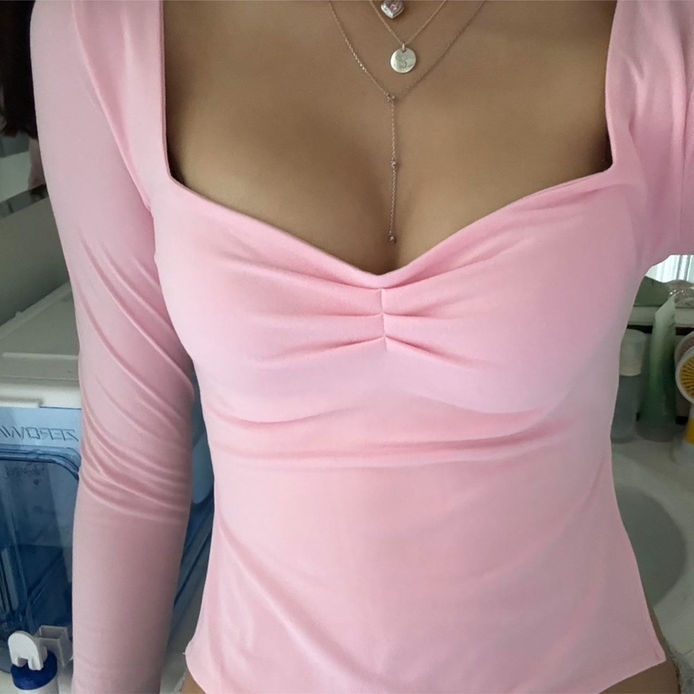 WFB Baby Pink Long Sleeve Top